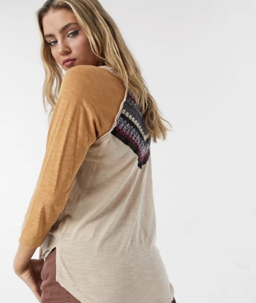 New Free People Spring Bound Baseball Tee - Picture 12 of 16